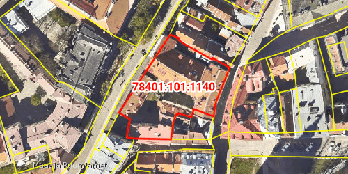 Kiinteistörekisterin kartta